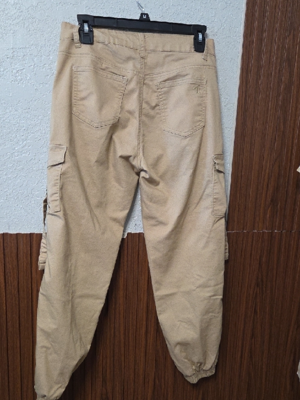 VIP Women's Khaki Cargo Joggers with Utility Pockets - Picture 3 of 3